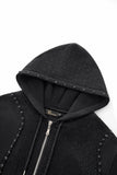 Radiant Grid Stone Hoodie & Jogger Set BLACK