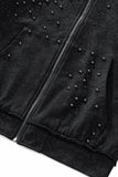 Midnight Roar Sweatsuit - CENTURY PENTHOUSE - BLACK