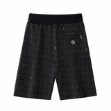 Radiant Grid Stone Short set – Century Penthouse BLACK/SILVER