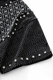 Radiant Grid Stone Short set – Century Penthouse BLACK/SILVER