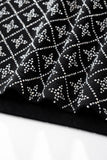 Radiant Grid Stone Short set – Century Penthouse BLACK/SILVER