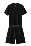 Radiant Grid Stone Short set – Century Penthouse BLACK/BLACK