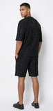 Sanctum Cross Short Set – Century Penthouse BLACK/BLACK