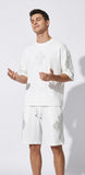 Sanctum Cross Short Set – Century Penthouse WHITE/SILVER