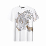 Imperial Leopard Crystal SS Shirt WHITE