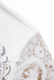 Imperial Leopard Crystal SS Shirt WHITE