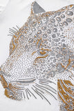 Imperial Leopard Crystal SS Shirt WHITE