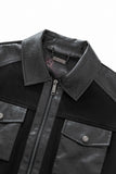 CrocEdge Dual-Fabric Zip Jacket + Echoed Harmony - El Baron + Midnight Serpent Rhinestone Pants RED/BLACK