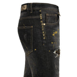 MODERN MIX Denim Pants SMOKE/GOLD