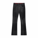 Obsidian Distressed Denim Pant BLACK