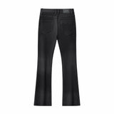 Obsidian Distressed Denim Pant BLACK