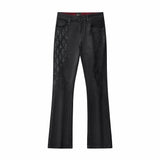 Regalia Medallion Print Denim SET - BLACK