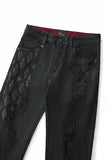 Regalia Medallion Print Denim SET - BLACK