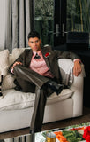 Dalian Faux Leather Suit