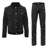 Dazzle Check + The Leader SET - BLACK/SILVER