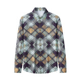 Diamond Plaid Stretch Shirt – El Baron KHAKI