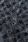 Seamless Geo Print Shirt – El Baron BLACK