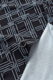 Seamless Geo Print Shirt – El Baron BLACK