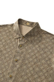 Seamless Geo Print Shirt – El Baron KHAKI