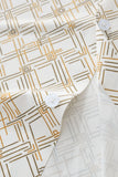 Seamless Geo Print Shirt – El Baron WHITE