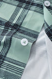 Seamless Plaid Stretch Shirt – El Baron GREEN