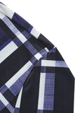 Seamless Bold Plaid Shirt – El Baron BLUE