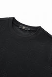 Embossed Monogram Tee – El Baron BLACK