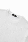 Embossed Monogram Tee – El Baron WHITE