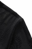 Embossed Paisley Tee – El Baron BLACK
