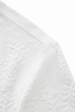 Embossed Paisley Tee – El Baron WHITE