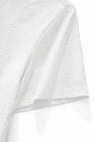 Embossed Paisley Tee – El Baron WHITE