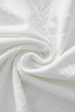 Embossed Paisley Tee – El Baron WHITE
