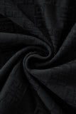 Embossed Greek Key Texture Tee – El Baron BLACK