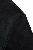 Embossed Greek Key Texture Tee – El Baron BLACK