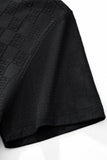 Embossed Greek Key Texture Tee – El Baron BLACK