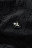 Embossed Greek Key Texture Tee – El Baron BLACK