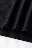 Embossed Greek Key Texture Tee – El Baron BLACK