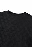 Embossed Greek Key Texture Tee – El Baron BLACK