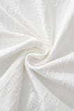 Embossed Greek Key Texture Tee – El Baron WHITE