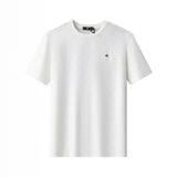 Embossed Greek Key Texture Tee – El Baron WHITE