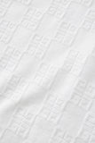 Embossed Greek Key Texture Tee – El Baron WHITE