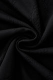 Embossed Diamond Texture Tee – El Baron BLACK