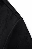 Embossed Diamond Texture Tee – El Baron BLACK