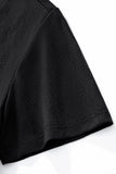 Embossed Diamond Texture Tee – El Baron BLACK