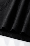 Embossed Diamond Texture Tee – El Baron BLACK