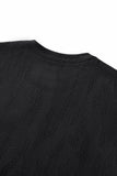 Embossed Diamond Texture Tee – El Baron BLACK