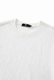 Embossed Diamond Texture Tee – El Baron WHITE