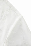 Embossed Diamond Texture Tee – El Baron WHITE