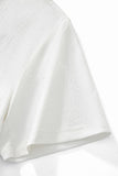 Embossed Diamond Texture Tee – El Baron WHITE
