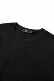 Embossed Geo Texture Tee – El Baron BLACK
